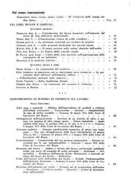 Rassegna della previdenza sociale assicurazioni e legislazione sociale, infortuni e igiene del lavoro