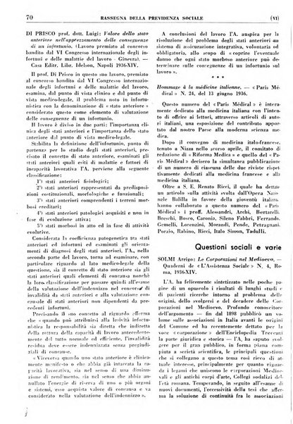 Rassegna della previdenza sociale assicurazioni e legislazione sociale, infortuni e igiene del lavoro