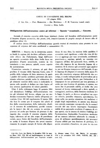 Rassegna della previdenza sociale assicurazioni e legislazione sociale, infortuni e igiene del lavoro