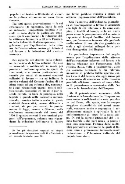 Rassegna della previdenza sociale assicurazioni e legislazione sociale, infortuni e igiene del lavoro