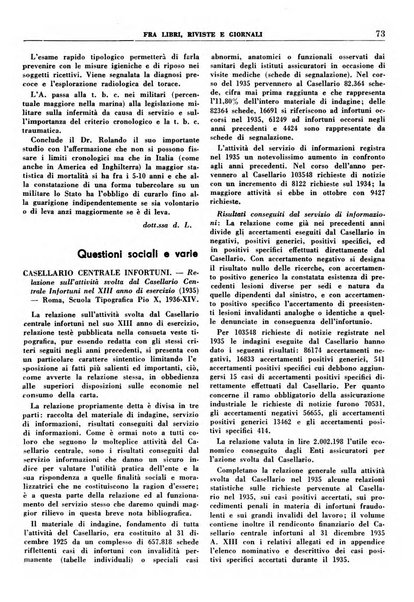 Rassegna della previdenza sociale assicurazioni e legislazione sociale, infortuni e igiene del lavoro