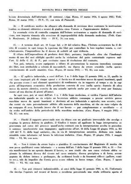 Rassegna della previdenza sociale assicurazioni e legislazione sociale, infortuni e igiene del lavoro