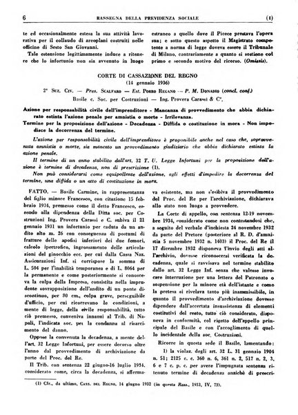 Rassegna della previdenza sociale assicurazioni e legislazione sociale, infortuni e igiene del lavoro