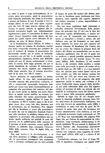 Rassegna della previdenza sociale assicurazioni e legislazione sociale, infortuni e igiene del lavoro