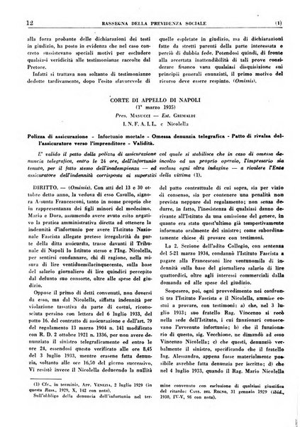 Rassegna della previdenza sociale assicurazioni e legislazione sociale, infortuni e igiene del lavoro