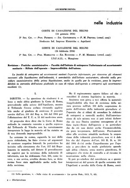 Rassegna della previdenza sociale assicurazioni e legislazione sociale, infortuni e igiene del lavoro