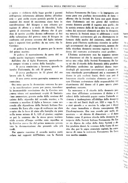 Rassegna della previdenza sociale assicurazioni e legislazione sociale, infortuni e igiene del lavoro