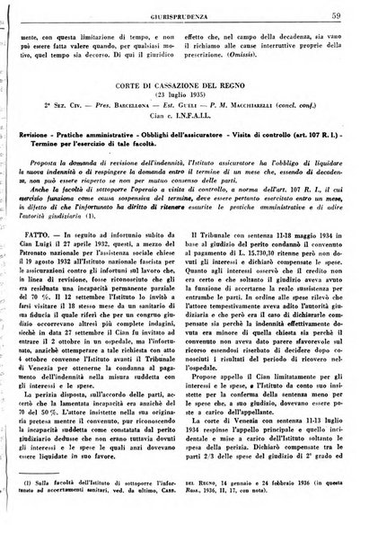 Rassegna della previdenza sociale assicurazioni e legislazione sociale, infortuni e igiene del lavoro