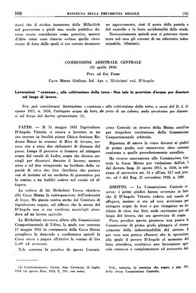 Rassegna della previdenza sociale assicurazioni e legislazione sociale, infortuni e igiene del lavoro