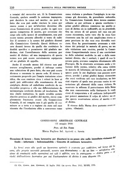 Rassegna della previdenza sociale assicurazioni e legislazione sociale, infortuni e igiene del lavoro