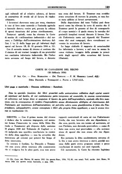 Rassegna della previdenza sociale assicurazioni e legislazione sociale, infortuni e igiene del lavoro