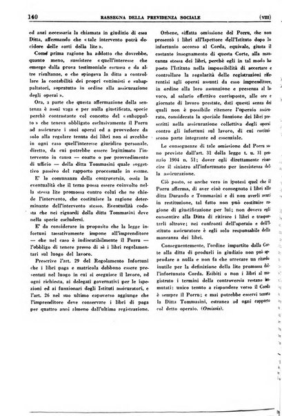 Rassegna della previdenza sociale assicurazioni e legislazione sociale, infortuni e igiene del lavoro