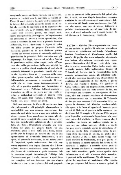 Rassegna della previdenza sociale assicurazioni e legislazione sociale, infortuni e igiene del lavoro