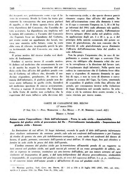 Rassegna della previdenza sociale assicurazioni e legislazione sociale, infortuni e igiene del lavoro