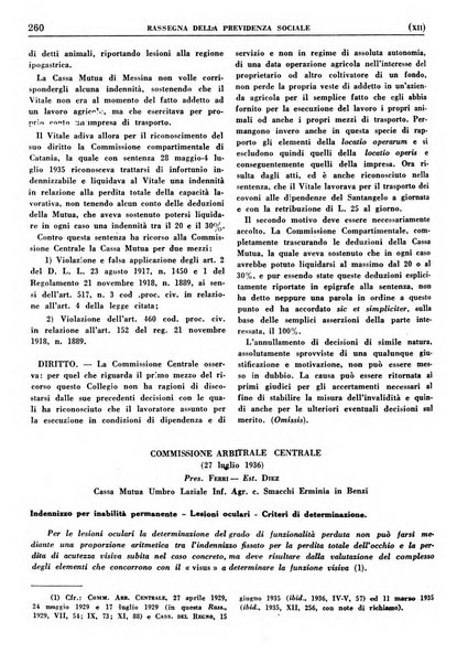 Rassegna della previdenza sociale assicurazioni e legislazione sociale, infortuni e igiene del lavoro