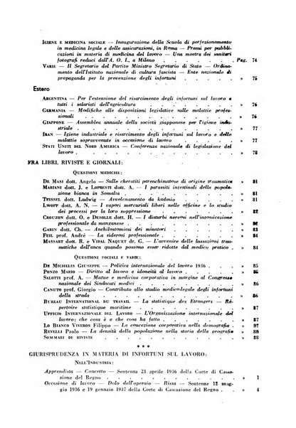 Rassegna della previdenza sociale assicurazioni e legislazione sociale, infortuni e igiene del lavoro