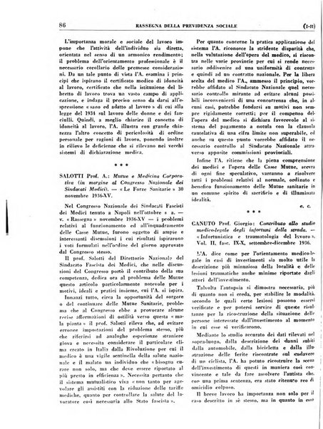 Rassegna della previdenza sociale assicurazioni e legislazione sociale, infortuni e igiene del lavoro