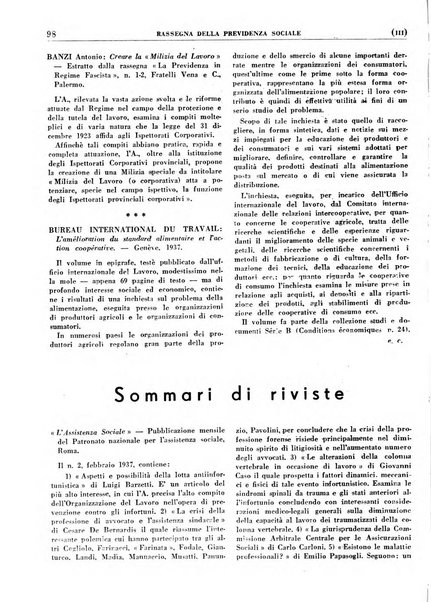 Rassegna della previdenza sociale assicurazioni e legislazione sociale, infortuni e igiene del lavoro