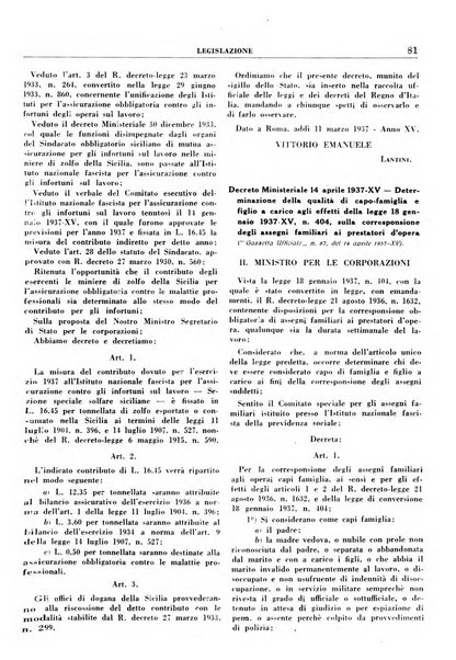 Rassegna della previdenza sociale assicurazioni e legislazione sociale, infortuni e igiene del lavoro