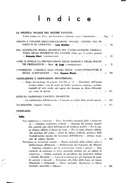 Rassegna della previdenza sociale assicurazioni e legislazione sociale, infortuni e igiene del lavoro