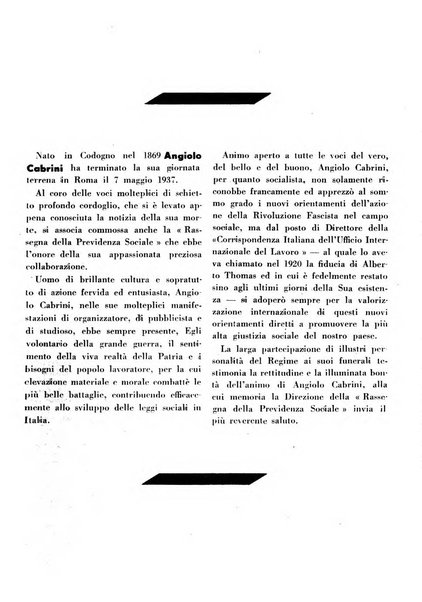 Rassegna della previdenza sociale assicurazioni e legislazione sociale, infortuni e igiene del lavoro