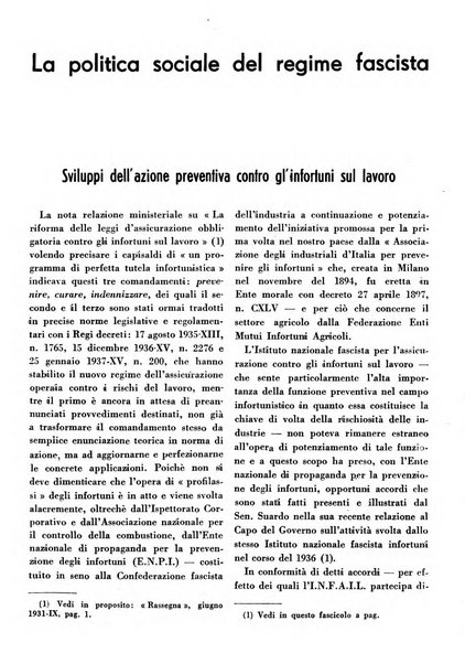 Rassegna della previdenza sociale assicurazioni e legislazione sociale, infortuni e igiene del lavoro