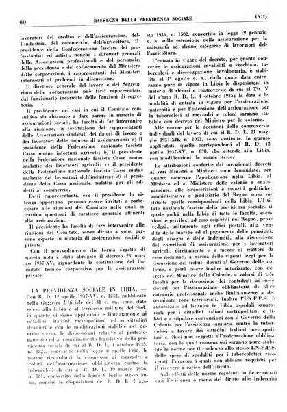 Rassegna della previdenza sociale assicurazioni e legislazione sociale, infortuni e igiene del lavoro