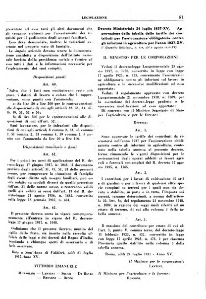 Rassegna della previdenza sociale assicurazioni e legislazione sociale, infortuni e igiene del lavoro