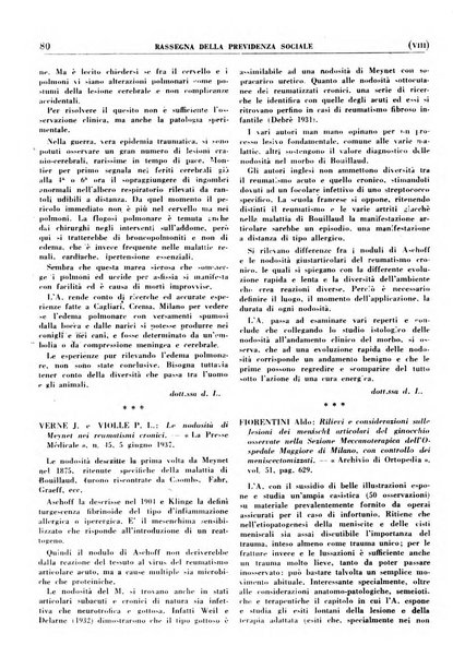 Rassegna della previdenza sociale assicurazioni e legislazione sociale, infortuni e igiene del lavoro