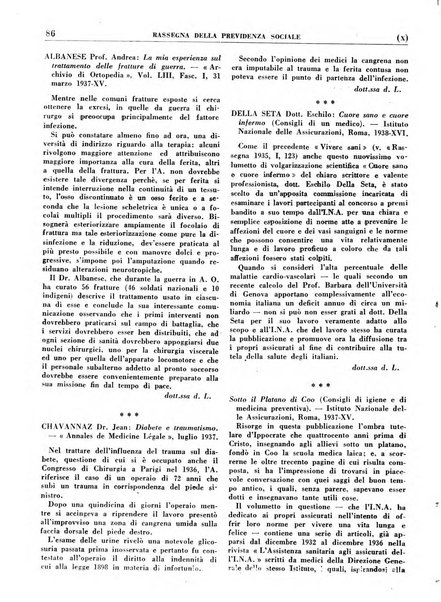 Rassegna della previdenza sociale assicurazioni e legislazione sociale, infortuni e igiene del lavoro