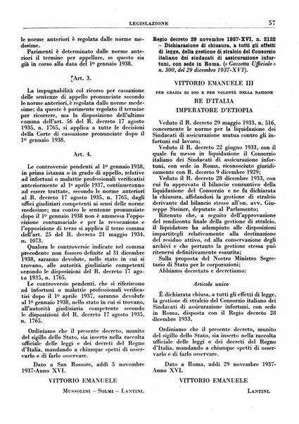 Rassegna della previdenza sociale assicurazioni e legislazione sociale, infortuni e igiene del lavoro