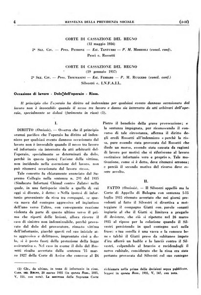 Rassegna della previdenza sociale assicurazioni e legislazione sociale, infortuni e igiene del lavoro