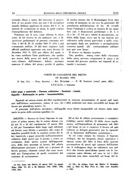 Rassegna della previdenza sociale assicurazioni e legislazione sociale, infortuni e igiene del lavoro