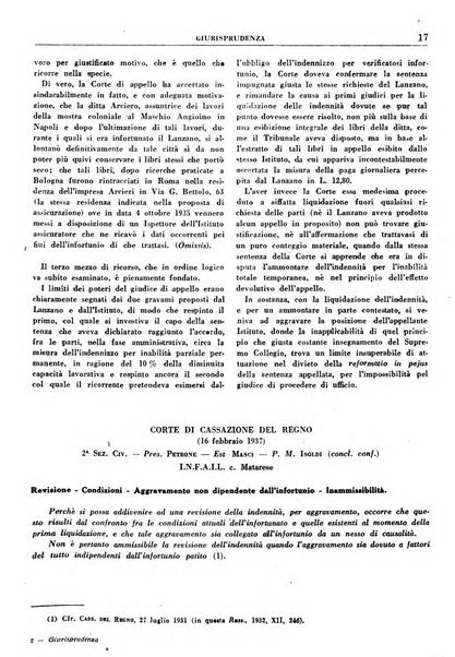 Rassegna della previdenza sociale assicurazioni e legislazione sociale, infortuni e igiene del lavoro