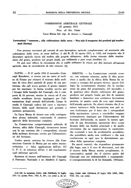 Rassegna della previdenza sociale assicurazioni e legislazione sociale, infortuni e igiene del lavoro