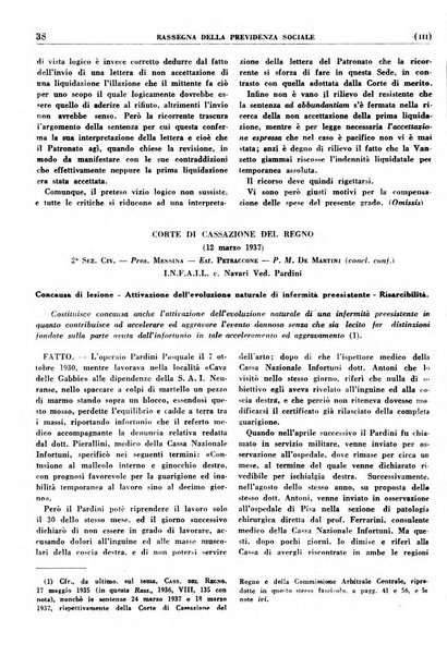 Rassegna della previdenza sociale assicurazioni e legislazione sociale, infortuni e igiene del lavoro