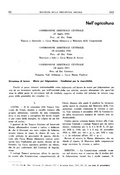 Rassegna della previdenza sociale assicurazioni e legislazione sociale, infortuni e igiene del lavoro