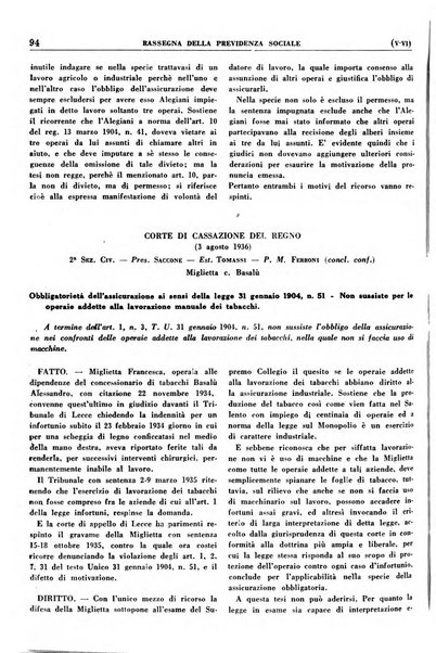 Rassegna della previdenza sociale assicurazioni e legislazione sociale, infortuni e igiene del lavoro