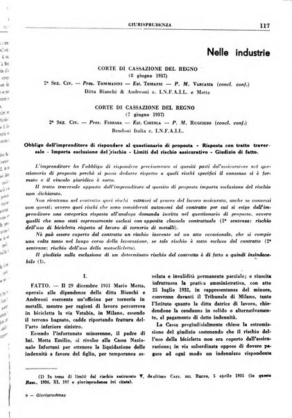 Rassegna della previdenza sociale assicurazioni e legislazione sociale, infortuni e igiene del lavoro