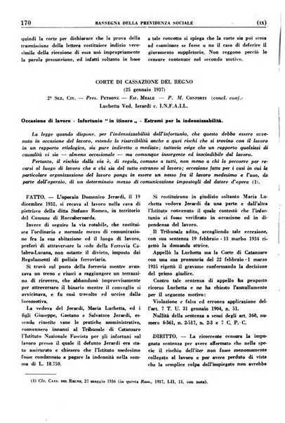 Rassegna della previdenza sociale assicurazioni e legislazione sociale, infortuni e igiene del lavoro