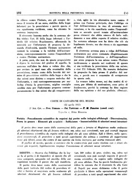 Rassegna della previdenza sociale assicurazioni e legislazione sociale, infortuni e igiene del lavoro