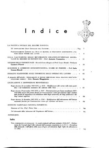 Rassegna della previdenza sociale assicurazioni e legislazione sociale, infortuni e igiene del lavoro