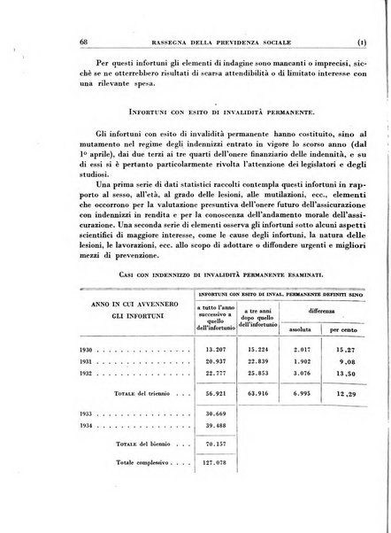 Rassegna della previdenza sociale assicurazioni e legislazione sociale, infortuni e igiene del lavoro