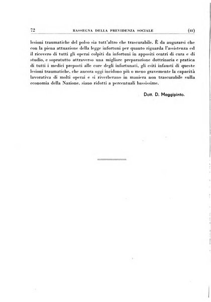 Rassegna della previdenza sociale assicurazioni e legislazione sociale, infortuni e igiene del lavoro