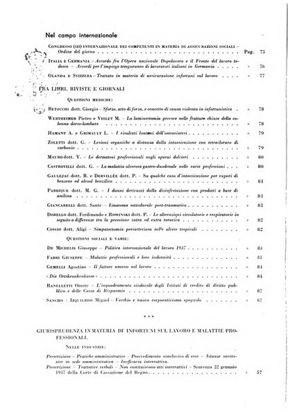 Rassegna della previdenza sociale assicurazioni e legislazione sociale, infortuni e igiene del lavoro