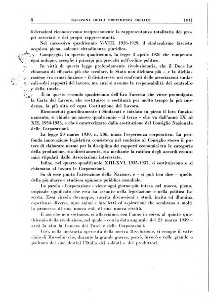 Rassegna della previdenza sociale assicurazioni e legislazione sociale, infortuni e igiene del lavoro