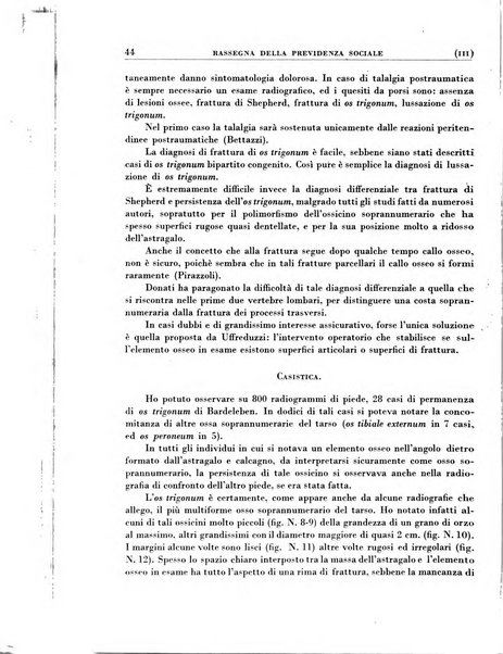 Rassegna della previdenza sociale assicurazioni e legislazione sociale, infortuni e igiene del lavoro