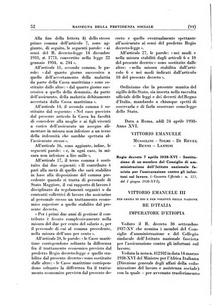 Rassegna della previdenza sociale assicurazioni e legislazione sociale, infortuni e igiene del lavoro