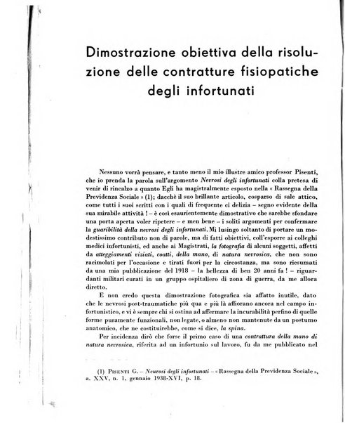 Rassegna della previdenza sociale assicurazioni e legislazione sociale, infortuni e igiene del lavoro