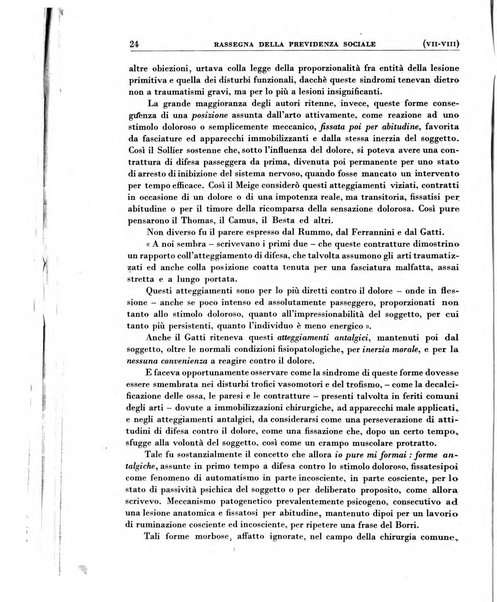 Rassegna della previdenza sociale assicurazioni e legislazione sociale, infortuni e igiene del lavoro